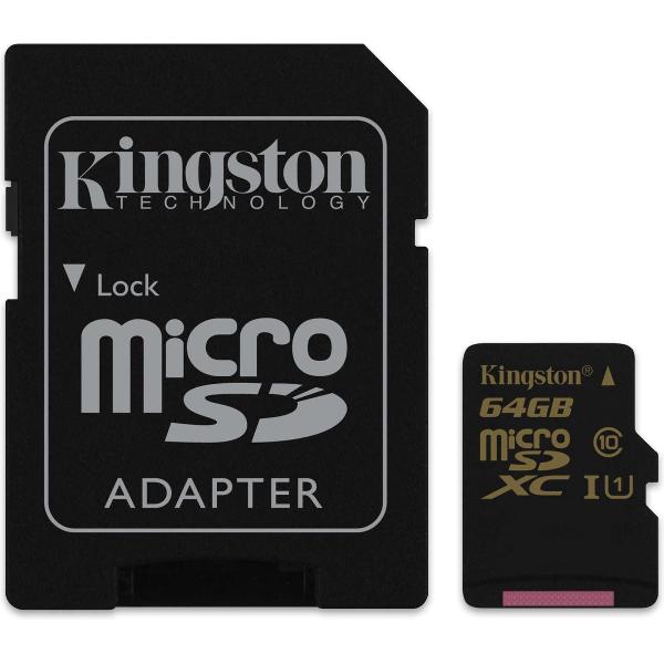 microSDXC/64GB Class 10 UHS-I 90R/45W