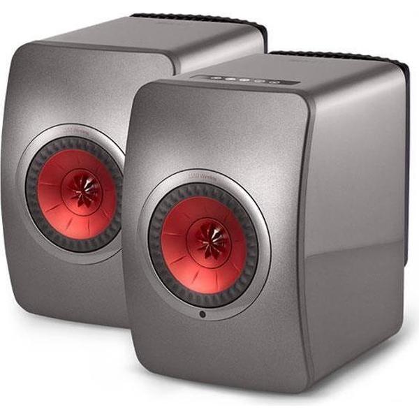 KEF LS50 Grijs, Rood luidspreker (per paar)