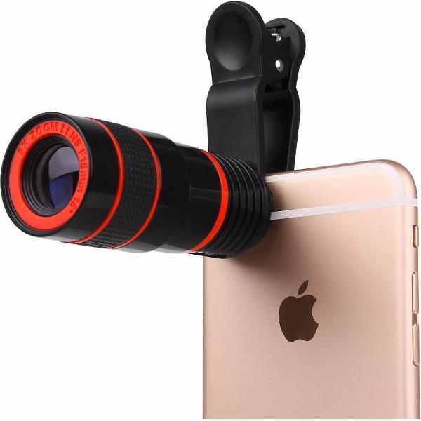 Clip-On Smartphone Zoomlens - iPhone - Mobiele Telefoon Camera Telescooplens - Tele Lens