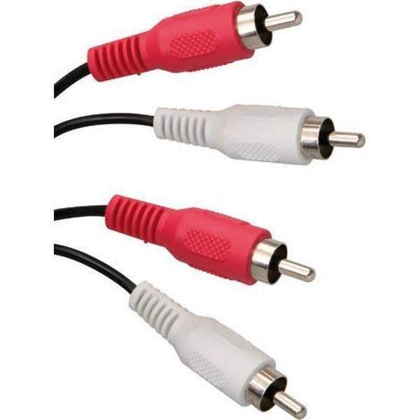 ICIDU RCA Extension Audio Cable, 5m audio kabel 2 x RCA Zwart