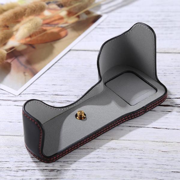 1/4 inch Thread PU Leather Camera Case Base for Sony A7S2 / A7R2 / A7K2 / A7 II(Black)