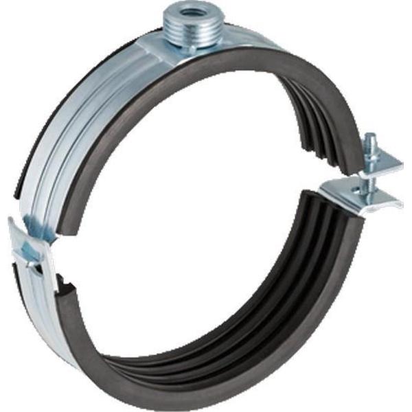 GEB tweedelige beugel PE Silent, staal, blank, uitw buisdiam 135mm