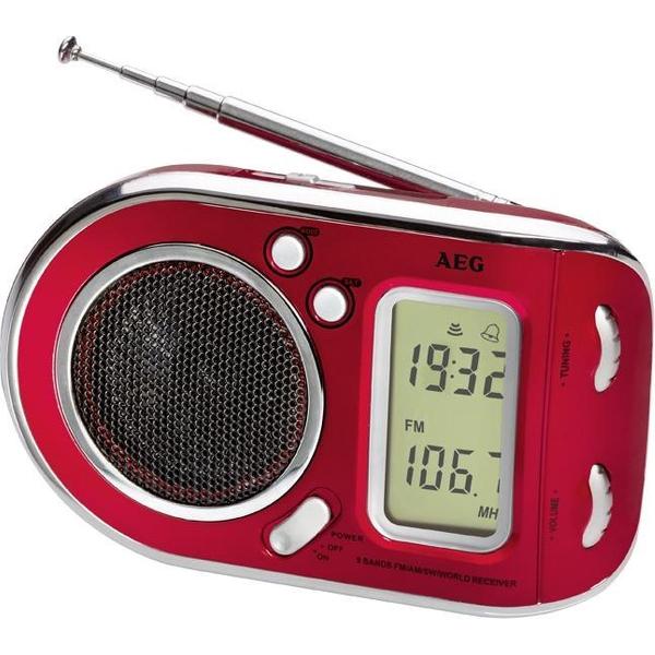 AEG WE 4125 Draagbaar Digitaal Rood radio