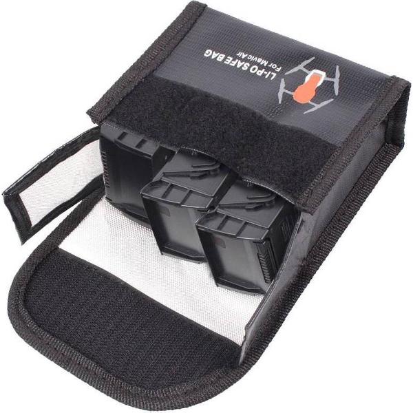 Kenners DJI Mavic Air LiPo Vliegtuig veiligheidszak Large - voor 3 accu's - Brandveilig