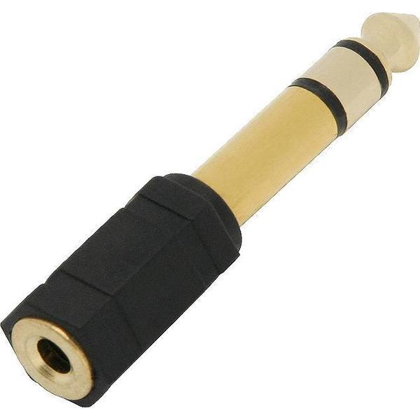 Jack verloopstekker 6,3mm naar 3,5mm jack - Verguld