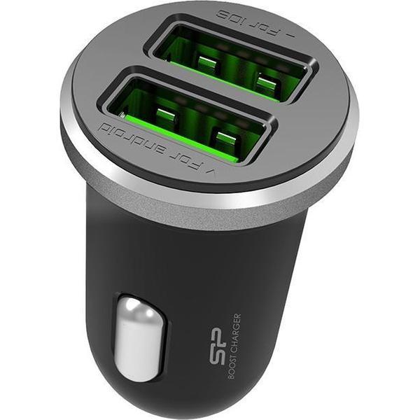 Boost Link CC102P-Access. SP Boost-Car Charger-2.1A (10.5W)-LED / Smart Detect / Dual USB / Black