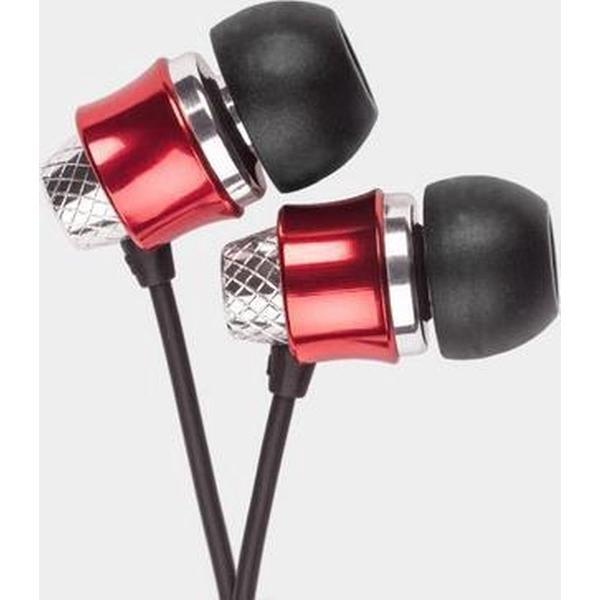 Krüger & Matz KMM01RD - Metalen in-ear ooroordopjes - rood