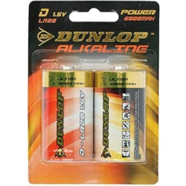 Dunlop Batterijen Lr20 D Alkaline 2 Stuks
