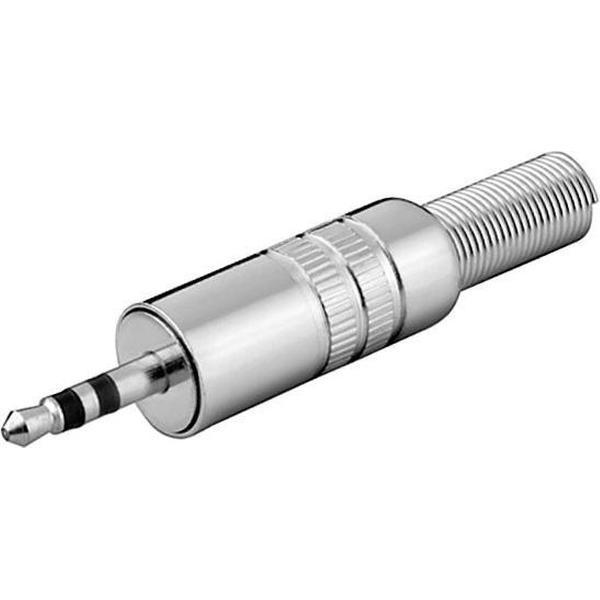 S-Impuls 3,5mm Jack (m) connector - metaal - 3-polig / stereo