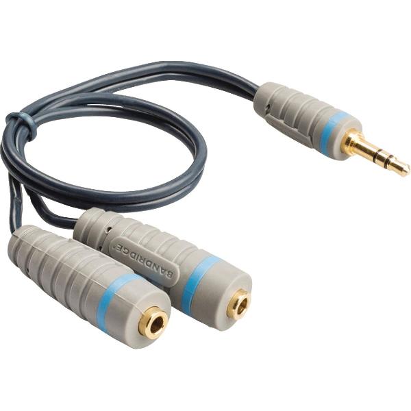 Bandridge - Aux Splitterkabel - 0.2 meter