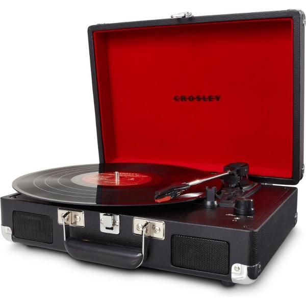 Crosley Cruiser De Luxe Platenspeler zwart - Koffermodel