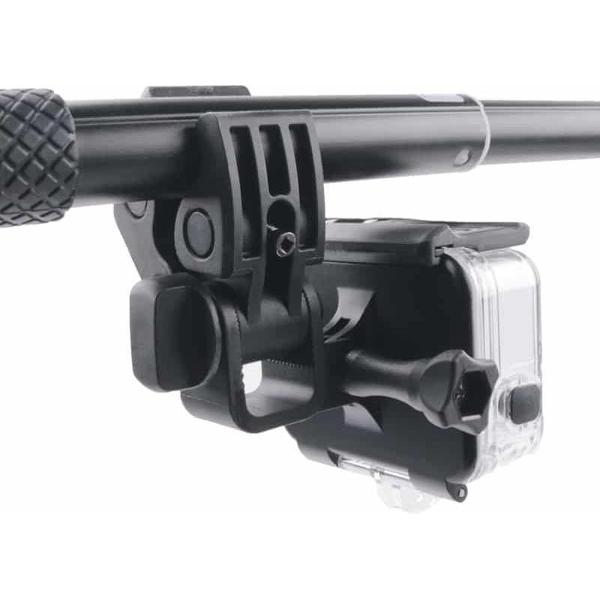 Klembevestiging adapteradapterset met waterdichte achterkant voor GoPro HERO6 / 5 (zwart)