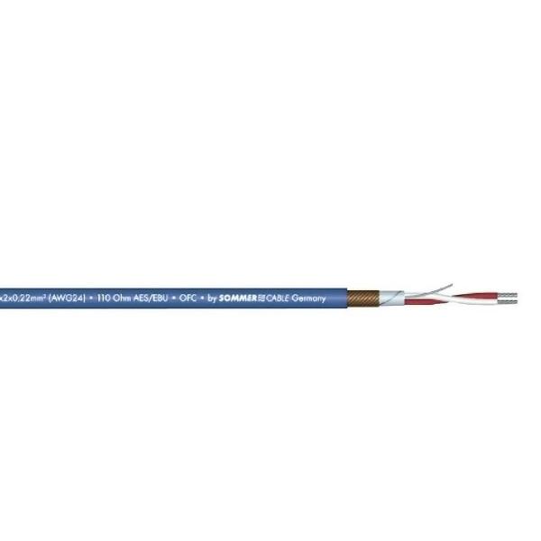 SOMMER CABLE DMX kabel 2x0.22 100m bk SC-Semicolon