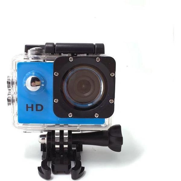 Sport HD 1080P Action Cam – Waterdichte Behuizing – Blauw
