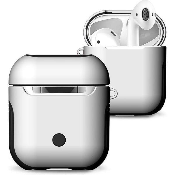 KELERINO. Hoesje voor Apple Airpods 1 & 2 - Hybride - Wit