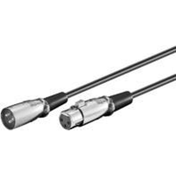 Microconnect XLR/XLR 6m M-F audio kabel XLR (3-pin) Zwart, Zilver