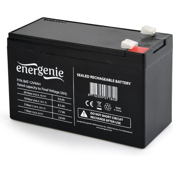 EnerGenie BAT-12V9AH - Batterij 12V, 9AH