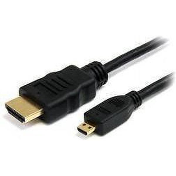 Micro HDMI naar HDMI Kabel met Ethernet 1 Meter (V1.4a)