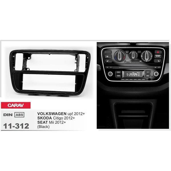 1-DIN VOLKSWAGEN up! 2012+/ SKODA Citigo 2012+ / SEAT Mii 2012+ (Black) inbouwpaneel Audio