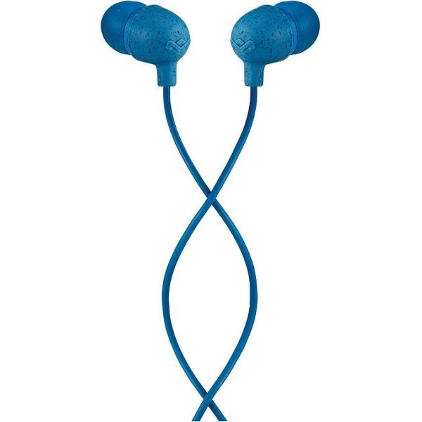 House of Marley little bird blauw oortjes - oordopjes met microfoon en 1knopsbediening