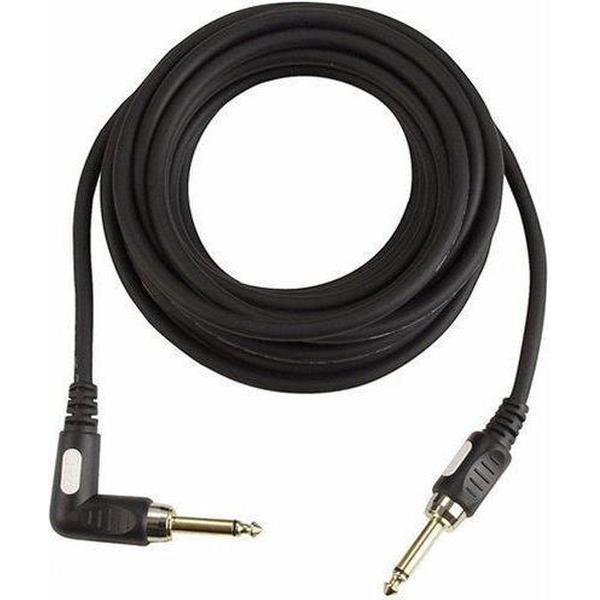 DAP Audio Gitaarkabel 6m - Gitaar Kabel Jack naar Jack Haaks 7mm - Vergulde connectoren