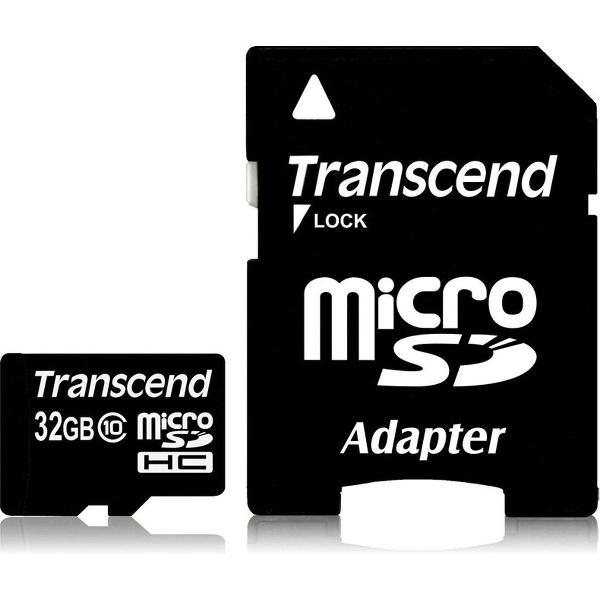Transcend Micro SD 32GB classe 10 met adapter