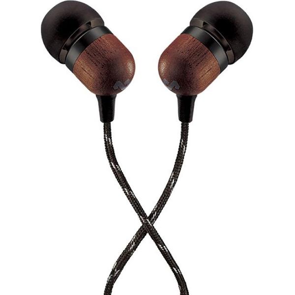 House of Marley Smile Jamaica signature black oortjes - oordopjes met microfoon en 1knopsbediening