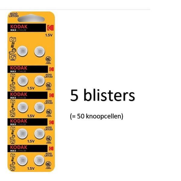 50 stuks Kodak Alkaline AG10 1,5v