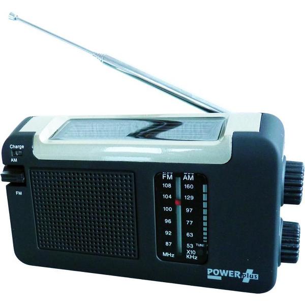 POWERplus Cheetah, solar en dynamo oplaadbare AM / FM radio