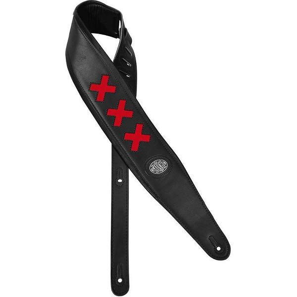 Gitaarriem Padded Deluxe Series Rode Kruizen GST-605-RD Gaucho
