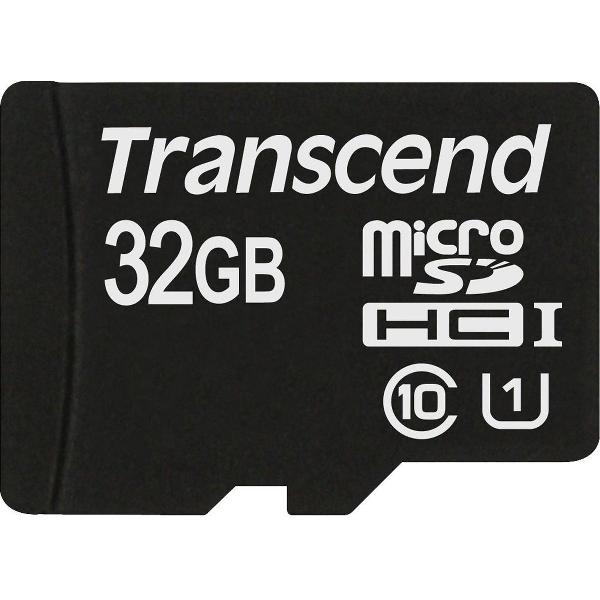 Transcend Premium UHS-I Micro SD kaart 32GB + adapter(300x)