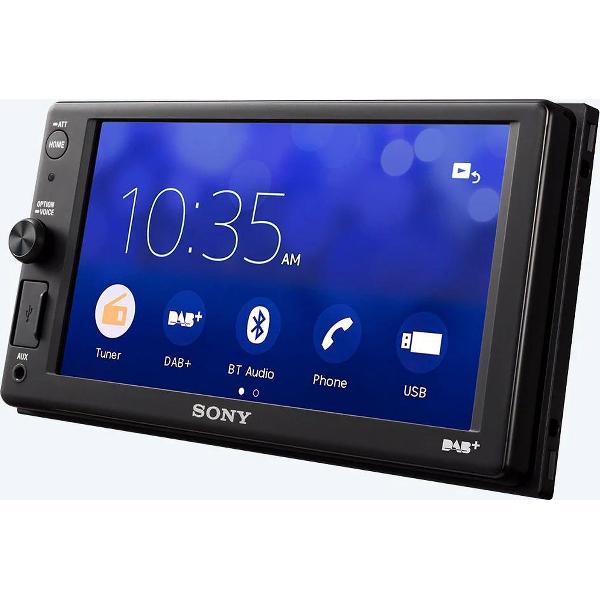 Sony XAV-AX1005KIT Autoradio met scherm dubbel DIN AppRadio, Bluetooth handsfree, DAB+ tuner, Aansluiting voor achteruitrijcamera