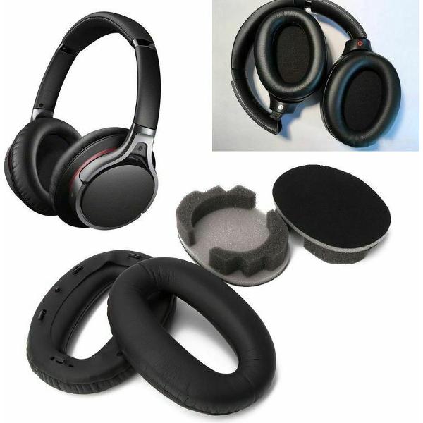 PU Lederen Koptelefoon Earpads Oorkussens Voor Sony WH1000XM2 MDR-1000X - Foam Kussens Set