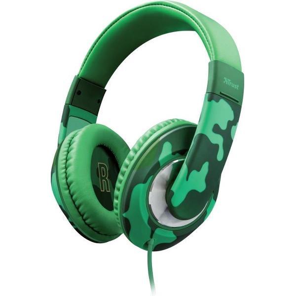 Trust Sonin - Kinder koptelefoon - On-ear - Jungle/Groen