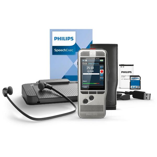 Philips DPM 7700 dictaphone Flashkaart Roestvrijstaal