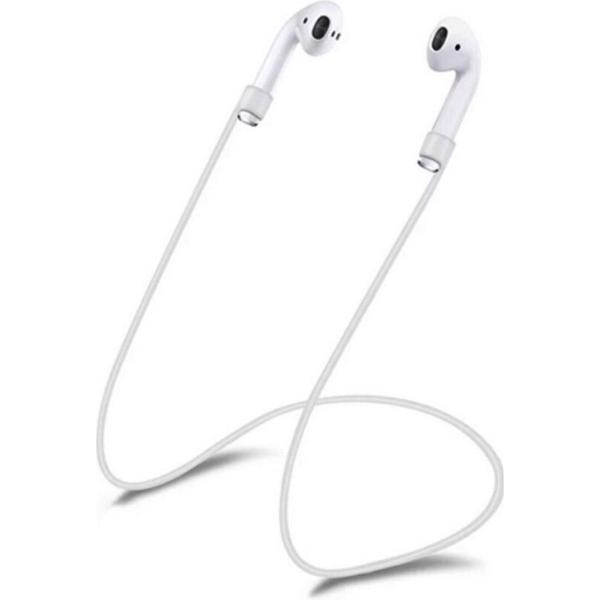 Silliconen Anti Lost Strap / koord voor Apple iPhone Airpods - Wit