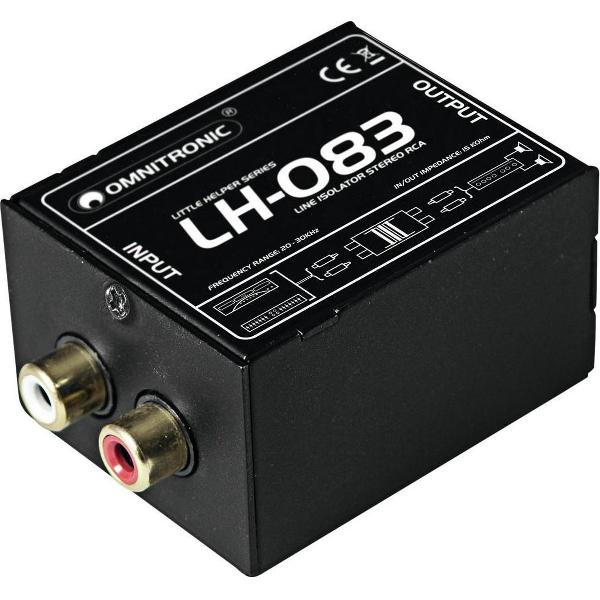 OMNITRONIC LH-083 Stereo Isolator RCA S