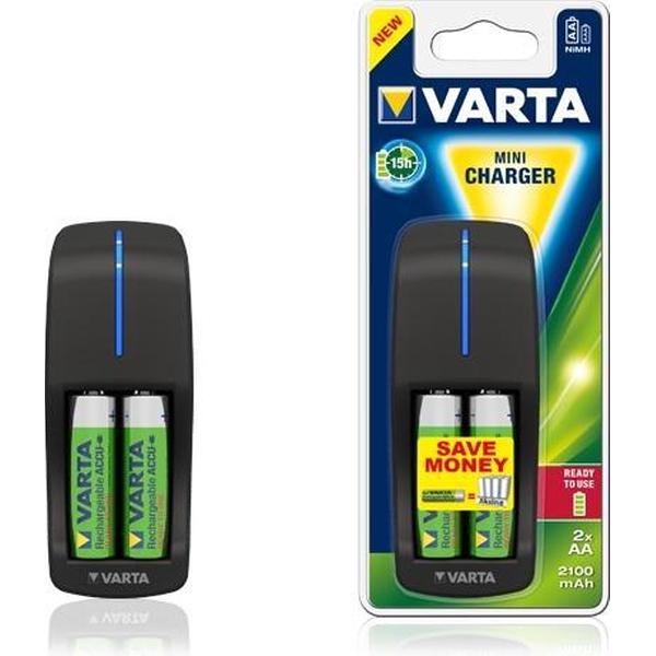 Varta Mini Lader Batterijlader Incl. oplaadbare batterijen NiMH AAA (potlood), AA (penlite)