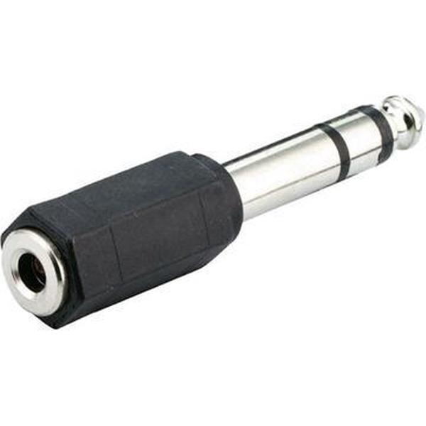 Microconnect 6.3mm/3.5mm M/F Zwart