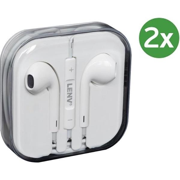 iPhone in-ear oordopjes - 3.5mm met afstandsbediening en microfoon - Headset voor Apple iP