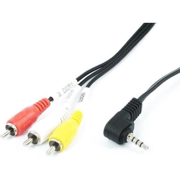 AV kabel, Jack - 3x RCA, 2 meter