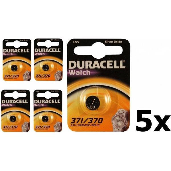 5 Stuks - Duracell 371-370/G6/SR920W knoopcel