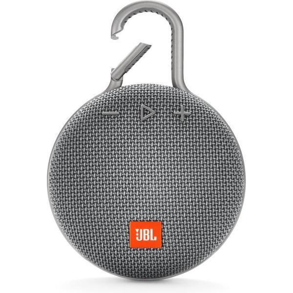 JBL Clip 3 Grijs - Draagbare Bluetooth Mini Speaker