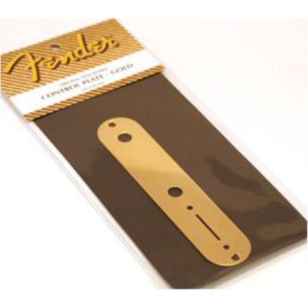 Control Plate Tele goud