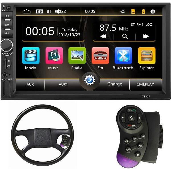 Nieuwste Universele 7inch 2DIN autoradio met Bluetooth, Usb en Aux (Handsfree bellen)