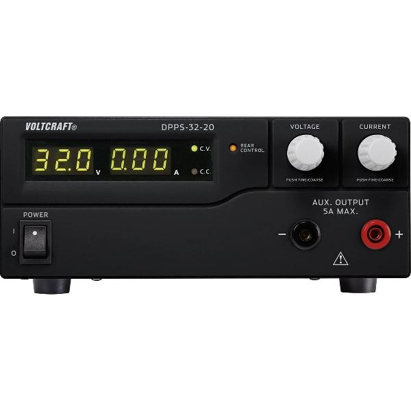 VOLTCRAFT DPPS-32-20 Labvoeding, regelbaar 1 - 32 V/DC 0 - 20 A 640 W USB Programmeerbaar Aantal uitgangen 1 x