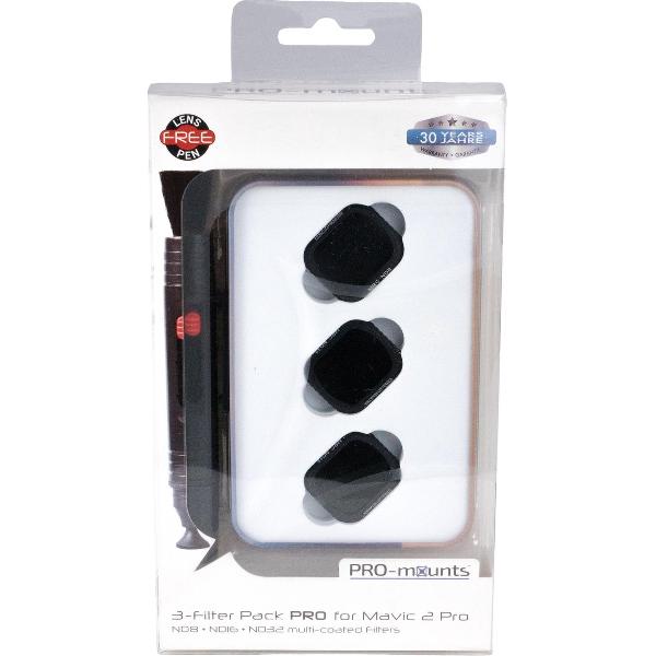 PRO-mounts 3-Filter Pack PRO for Mavic 2 Pro (ND8 + ND16 + ND32 Multi Coated)