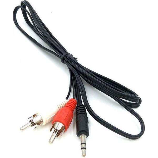 WiseGoods - Premium RCA Naar Jack 3.5mm Kabel - 1M