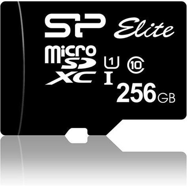 Silicon Power Elite flashgeheugen 256 GB MicroSDXC Klasse 10 UHS-I