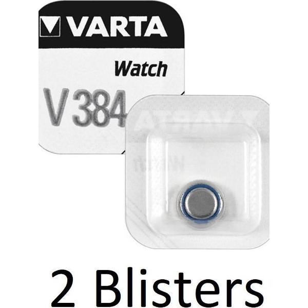 2 Stuks (2 Blisters a 1 st) Varta SR41 SW/V384 Single-use battery Zilver-oxide 1,55 V